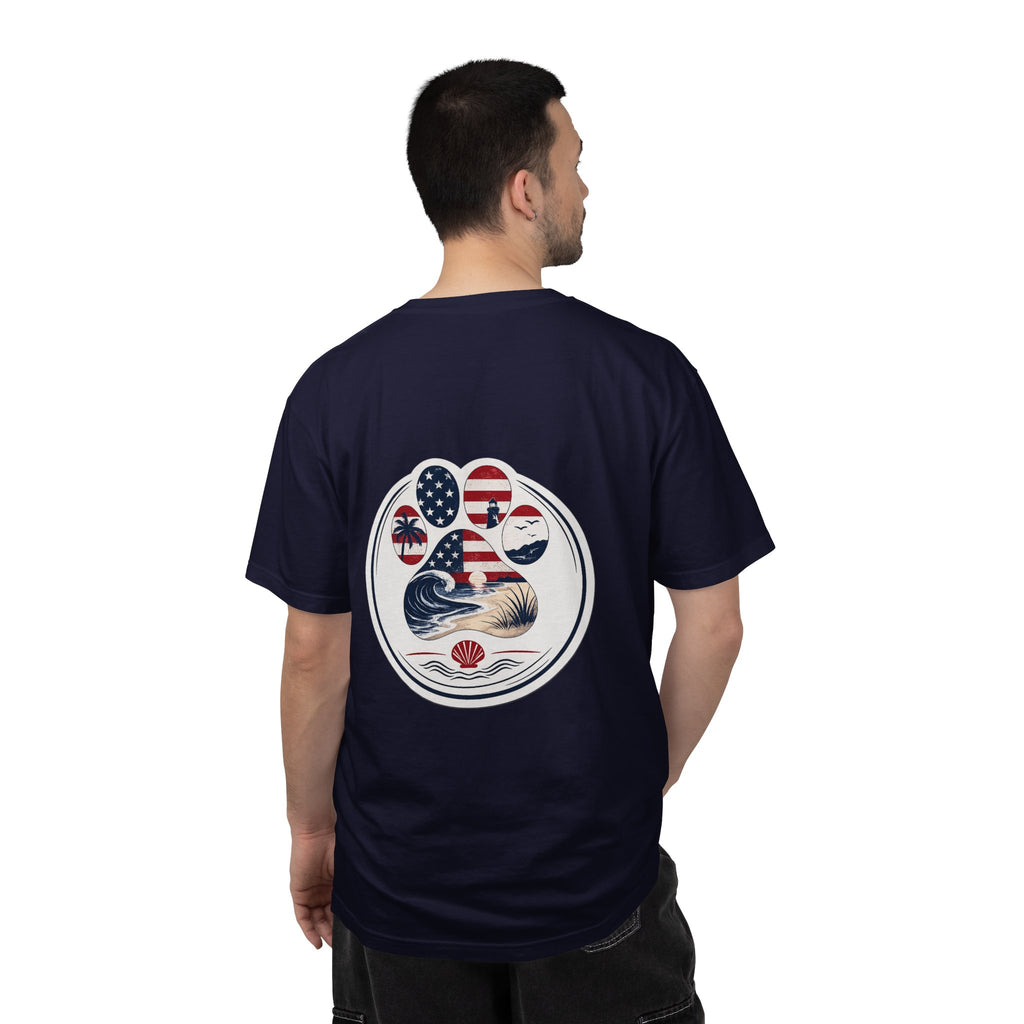 Coast & Paws Signature (Red, White & Blue) Unisex Garment-Dyed T-shirt