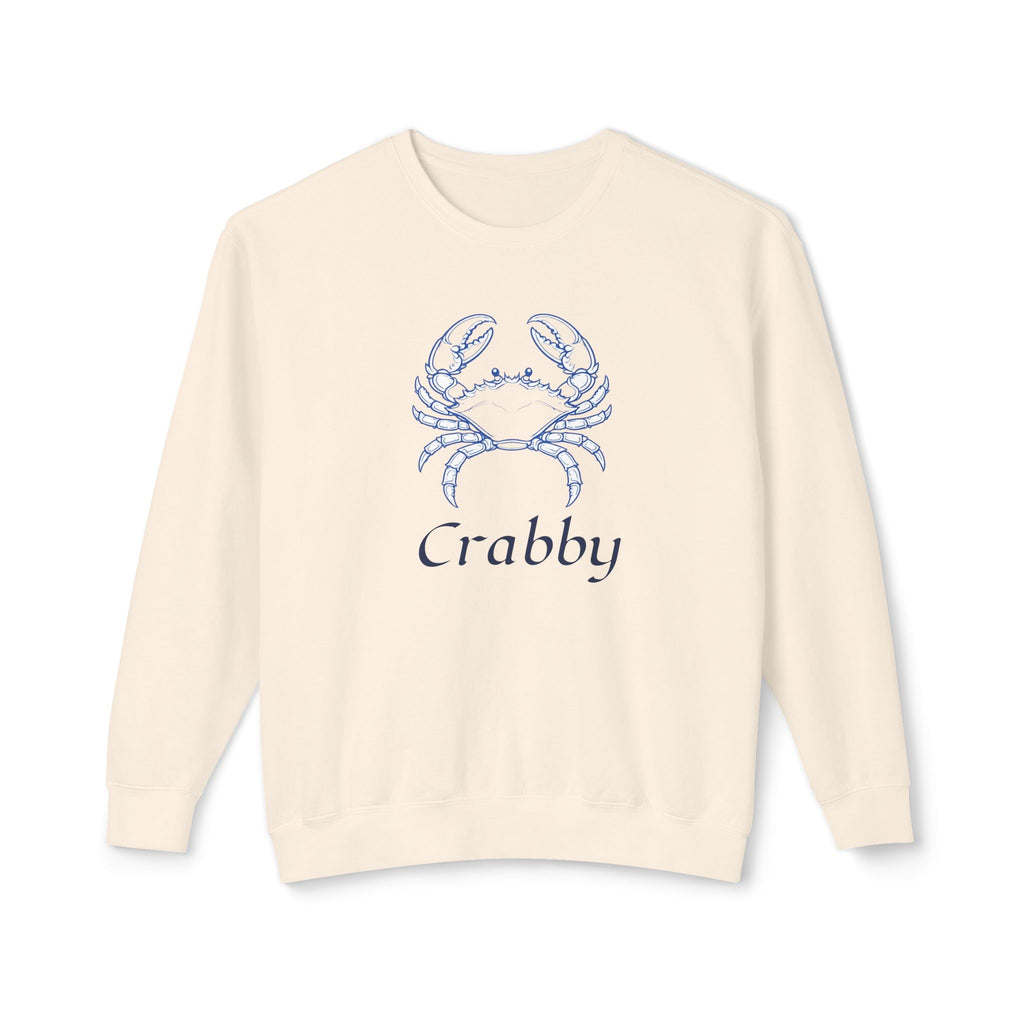 Crabby Blue Crab Sweatshirt — Coastal Nautical Crewneck