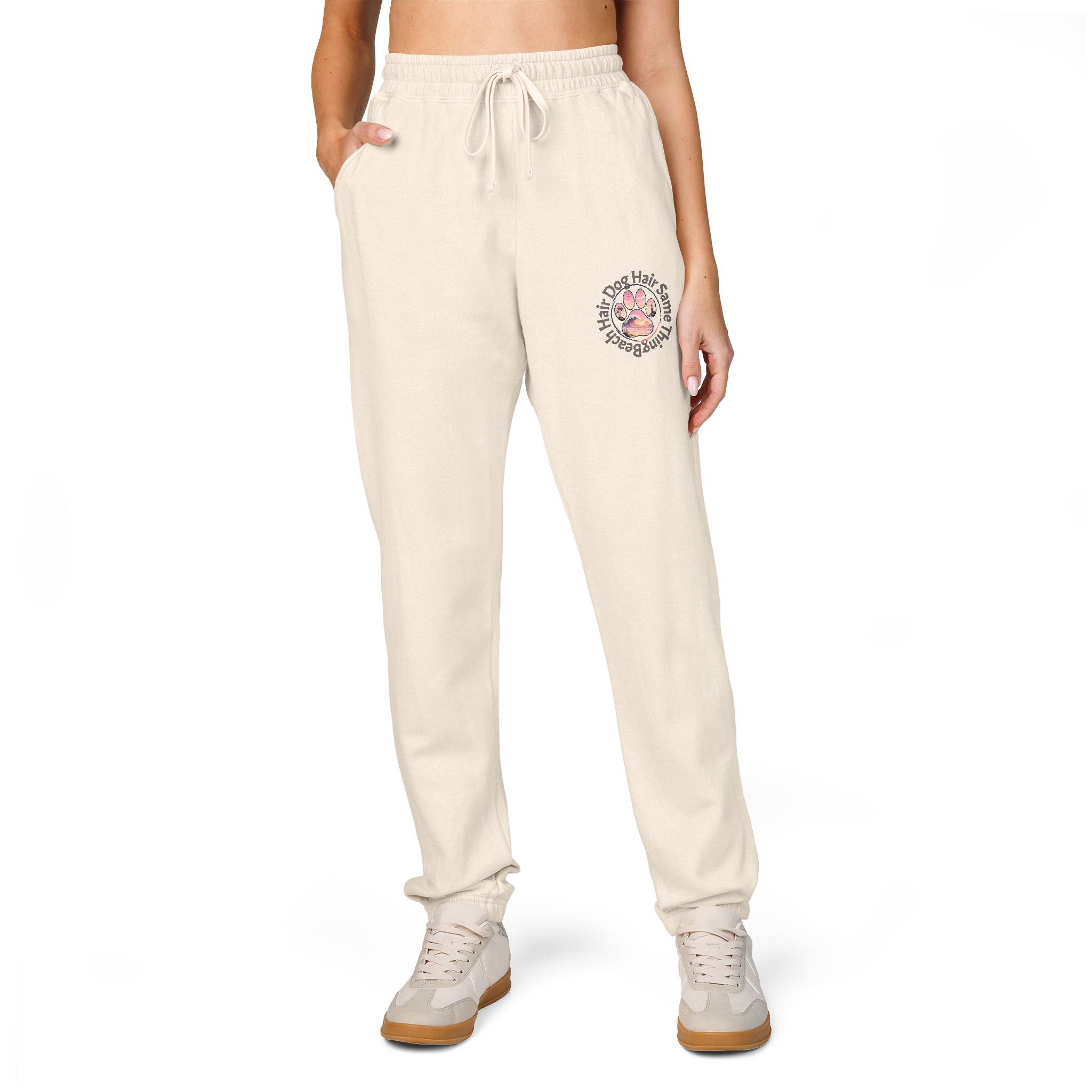 Beach Hair, Dog Hair, Same Thing Sweatpants — Garment-Dyed Fleece Joggers