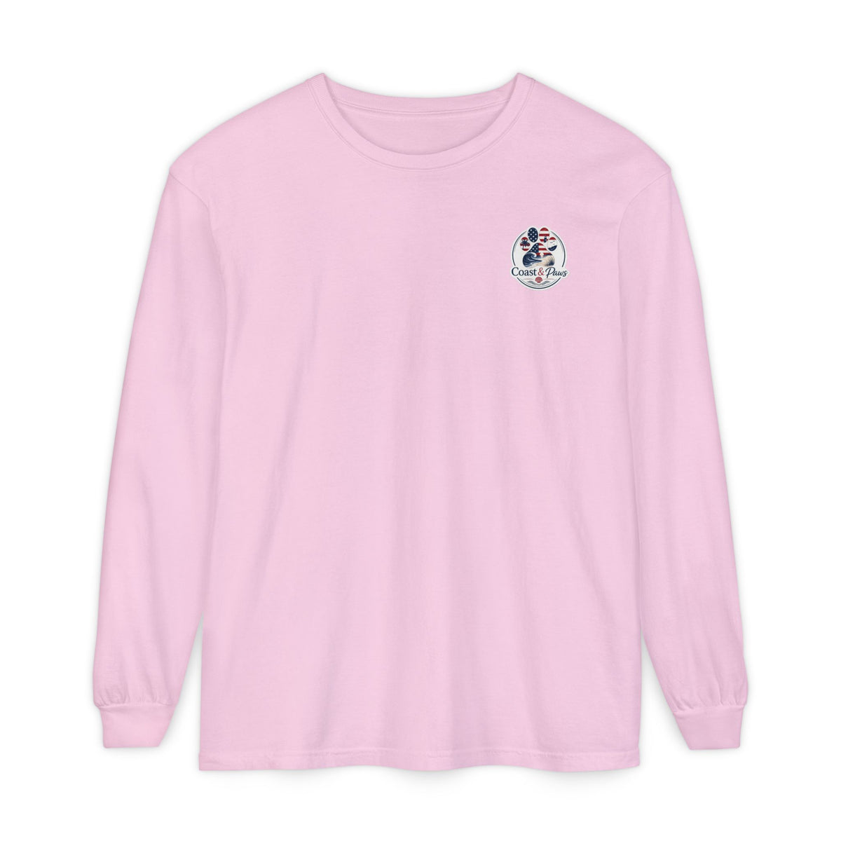 Patriotic Coast & Paws Signature Long Sleeve T‑Shirt