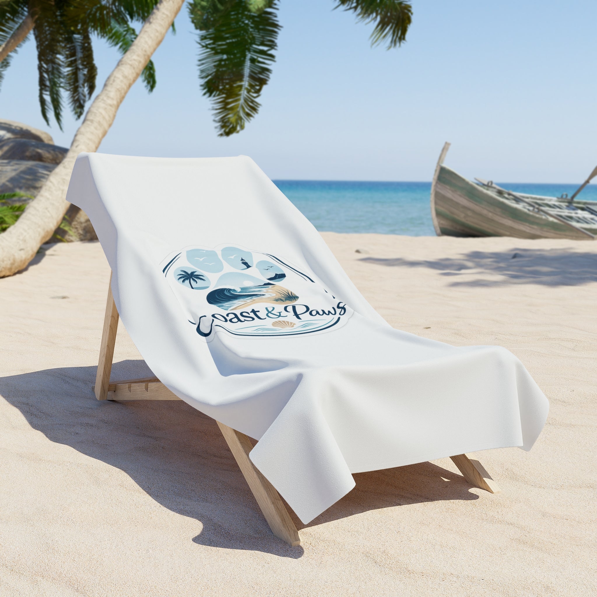 Coast & Paws Signature Beach Towel —  Beach Accessory