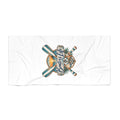 Beach Towel — “Boatlife” Nautical Tiger Oars Design