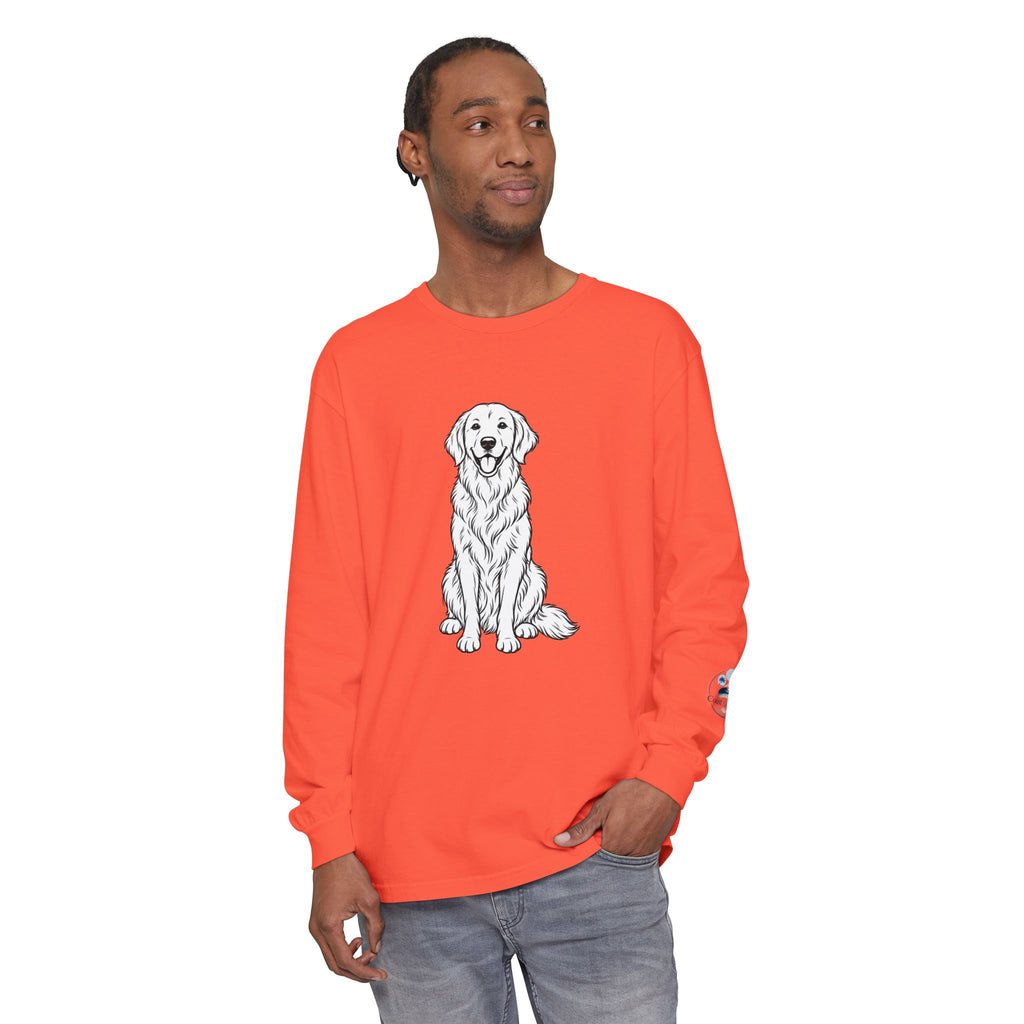 Golden Retriever Front & Back Unisex Long Sleeve Tee