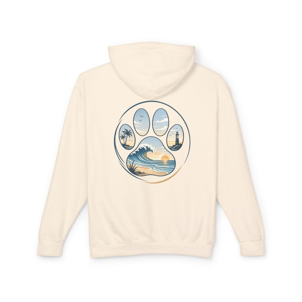 Coast & Paws Signature (Coastal Blue) Hoodie | Unisex Garment Dyed