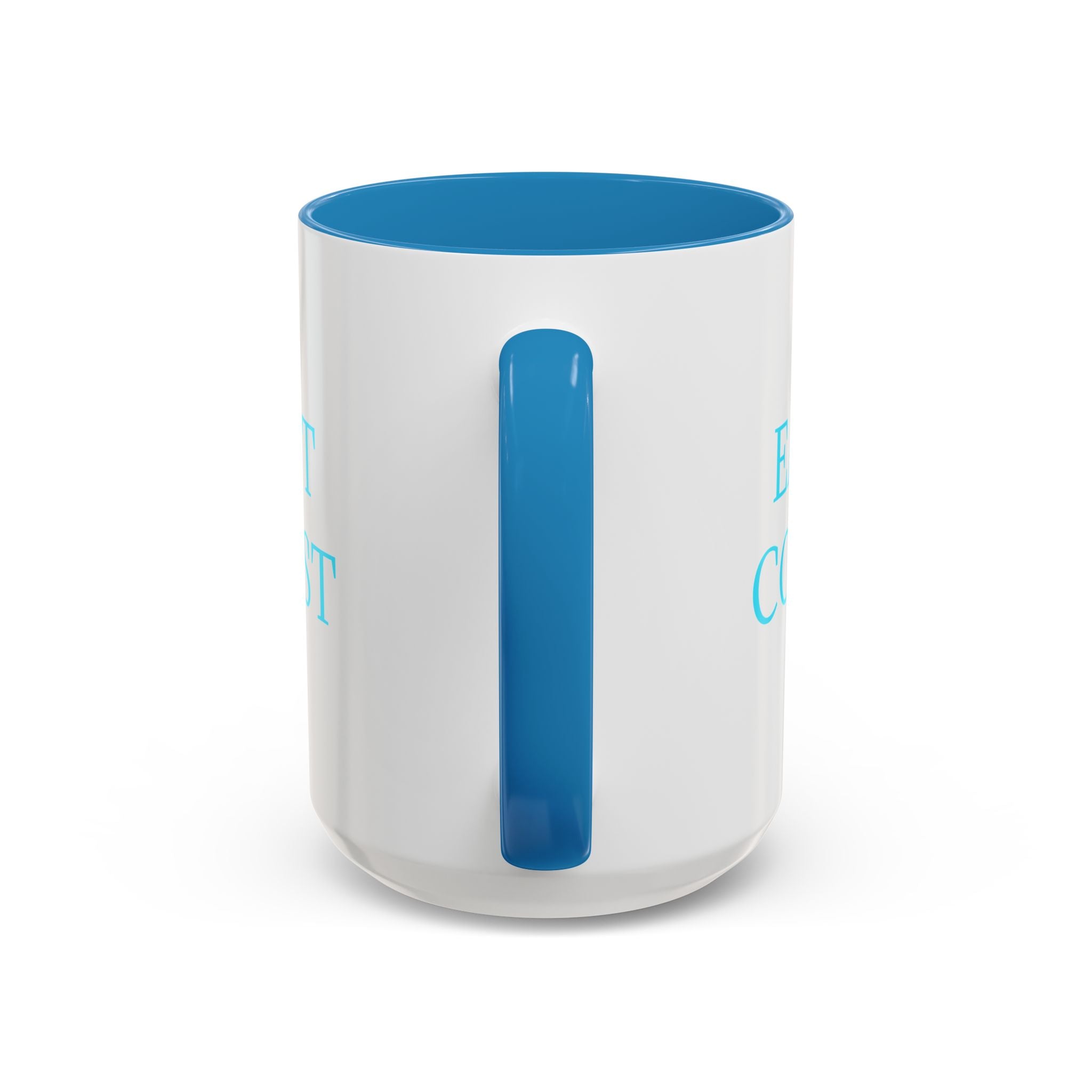 EAST Coast Coffee Mug — Coastal Blue Accent Ceramic Mug (11/15oz)