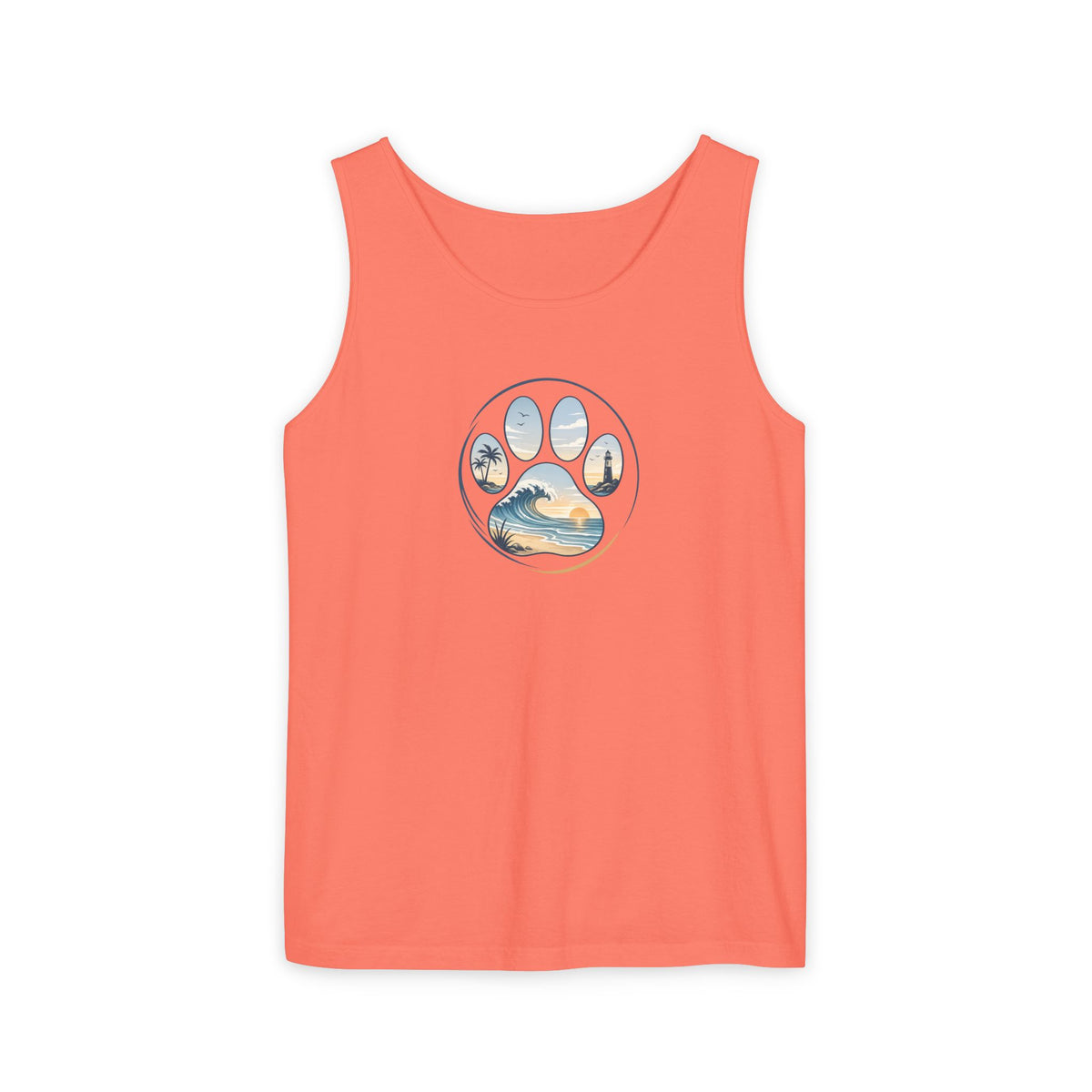 Coast & Paws Signature Unisex Surf Tank Top — Beach Vibes Tank