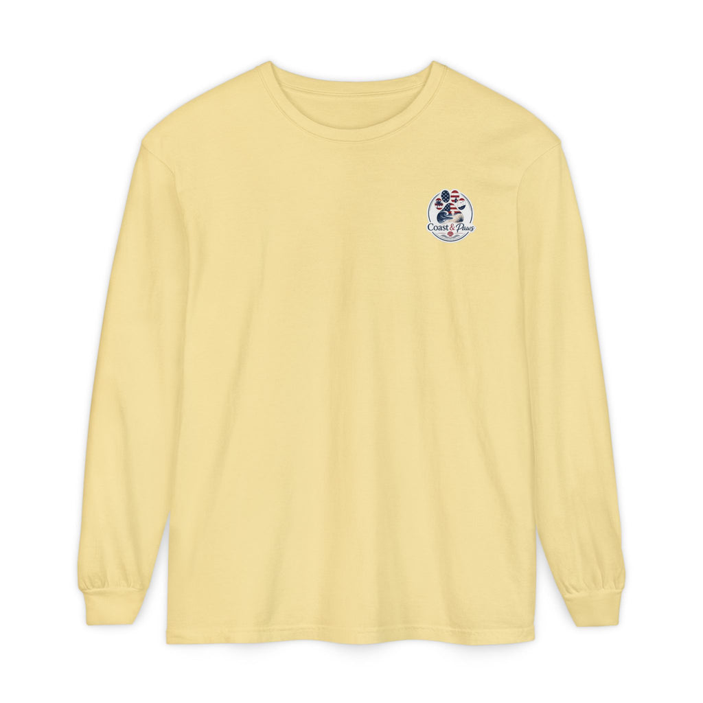 Patriotic Coast & Paws Signature Long Sleeve T‑Shirt