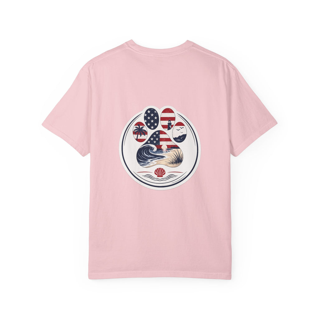 Coast & Paws Signature (Red, White & Blue) Unisex Garment-Dyed T-shirt