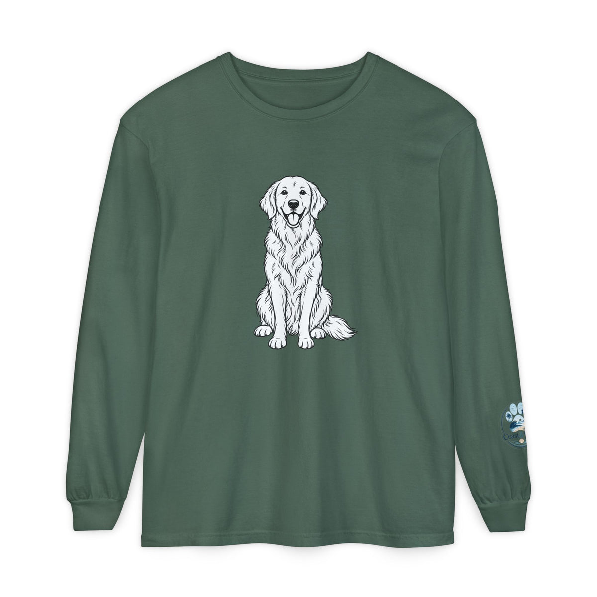 Golden Retriever Front & Back Unisex Long Sleeve Tee