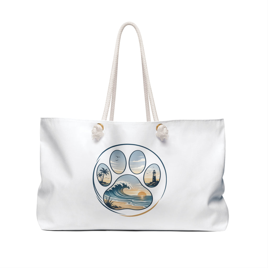 Coast & Paws Signature Print Weekender/Beach Tote