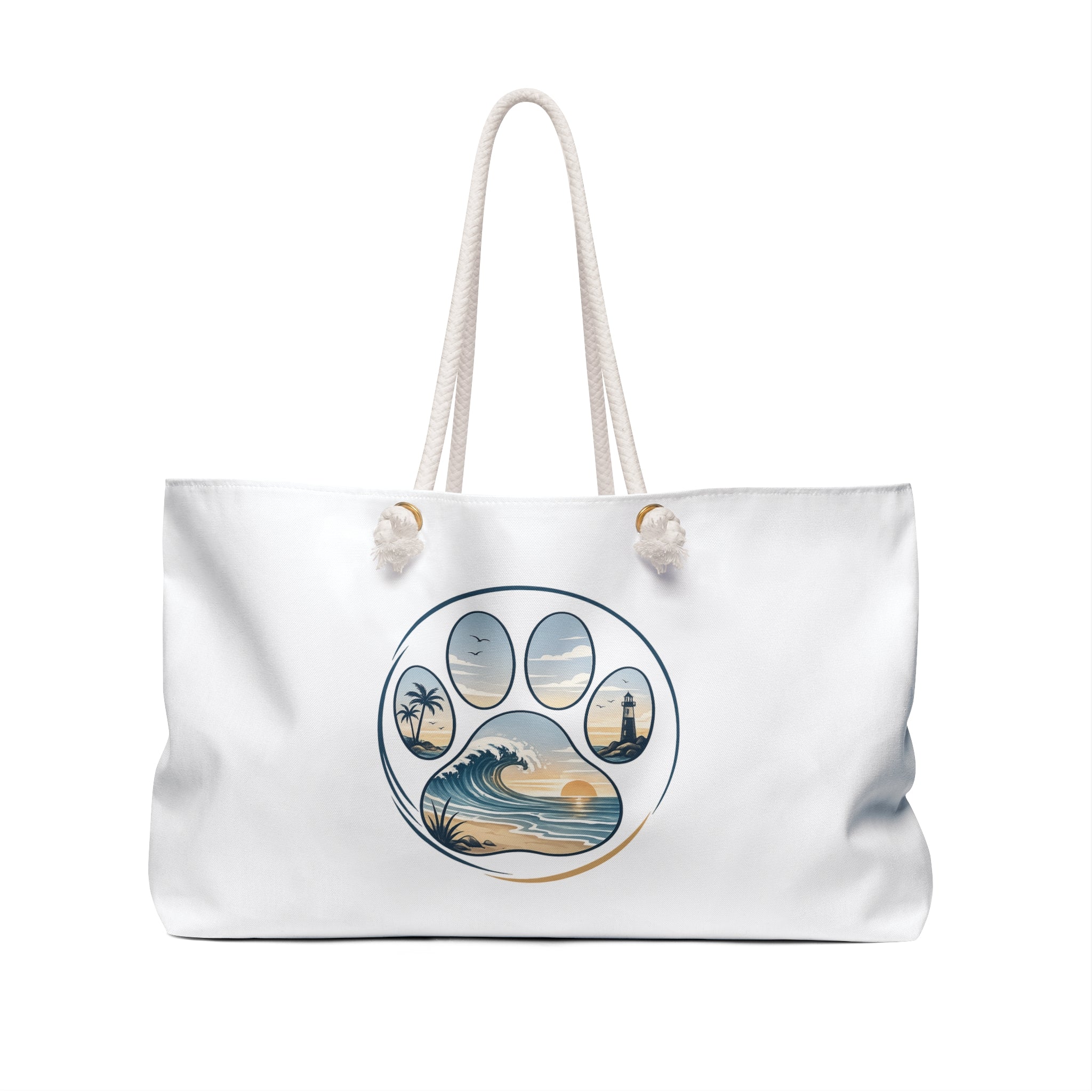 Coast & Paws Signature Print Weekender/Beach Tote
