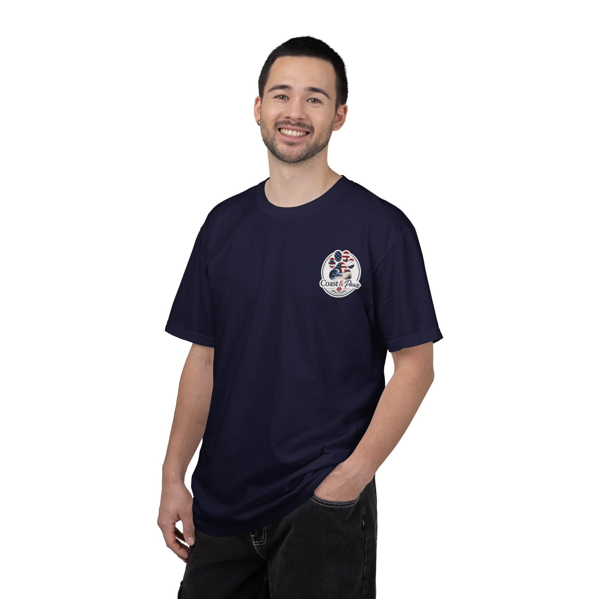 Coast & Paws Signature (Red, White & Blue) Unisex Garment-Dyed T-shirt