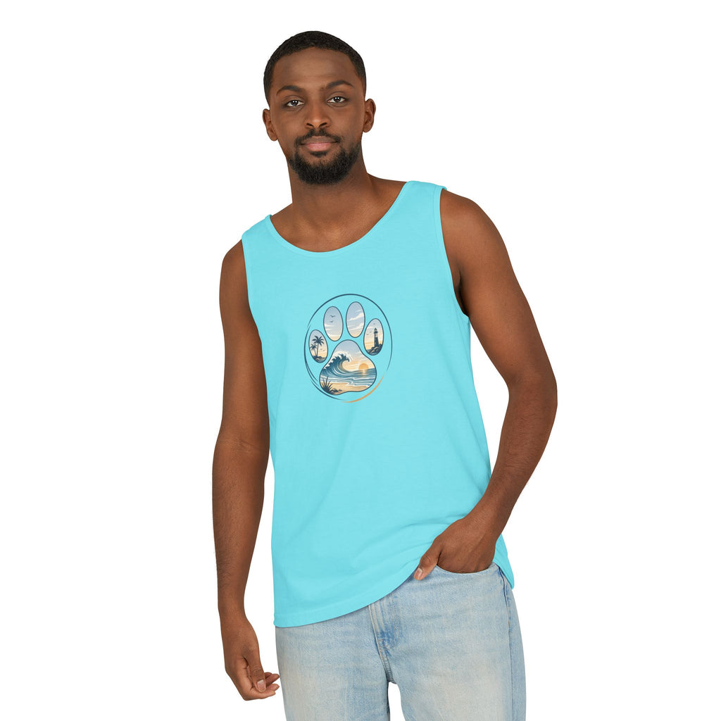 Coast & Paws Signature Unisex Surf Tank Top — Beach Vibes Tank
