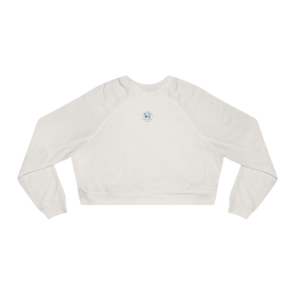 Cropped Pullover – Golden Retriever Beach "Sip Happens My Dog Understands" Graphic