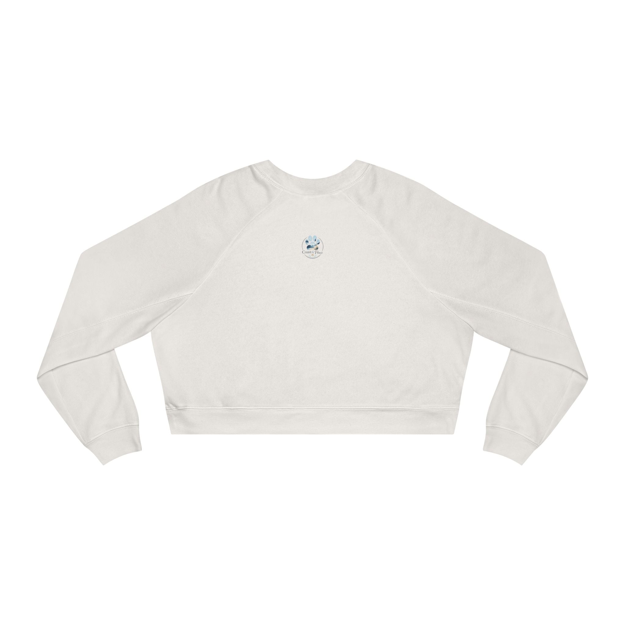 Cropped Pullover – Golden Retriever Beach "Sip Happens My Dog Understands" Graphic