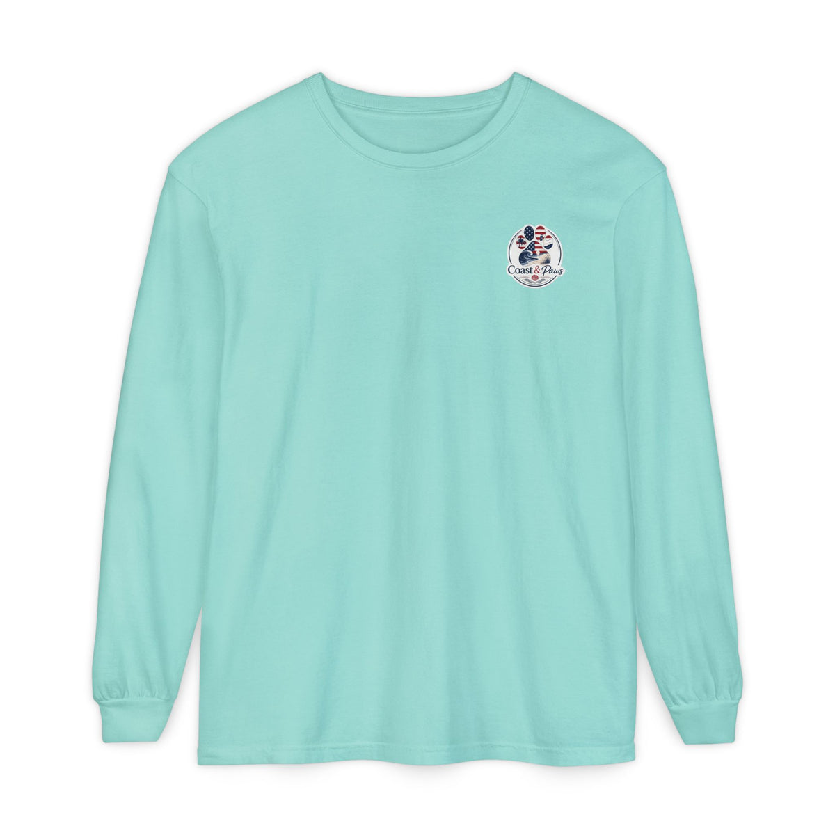 Patriotic Coast & Paws Signature Long Sleeve T‑Shirt