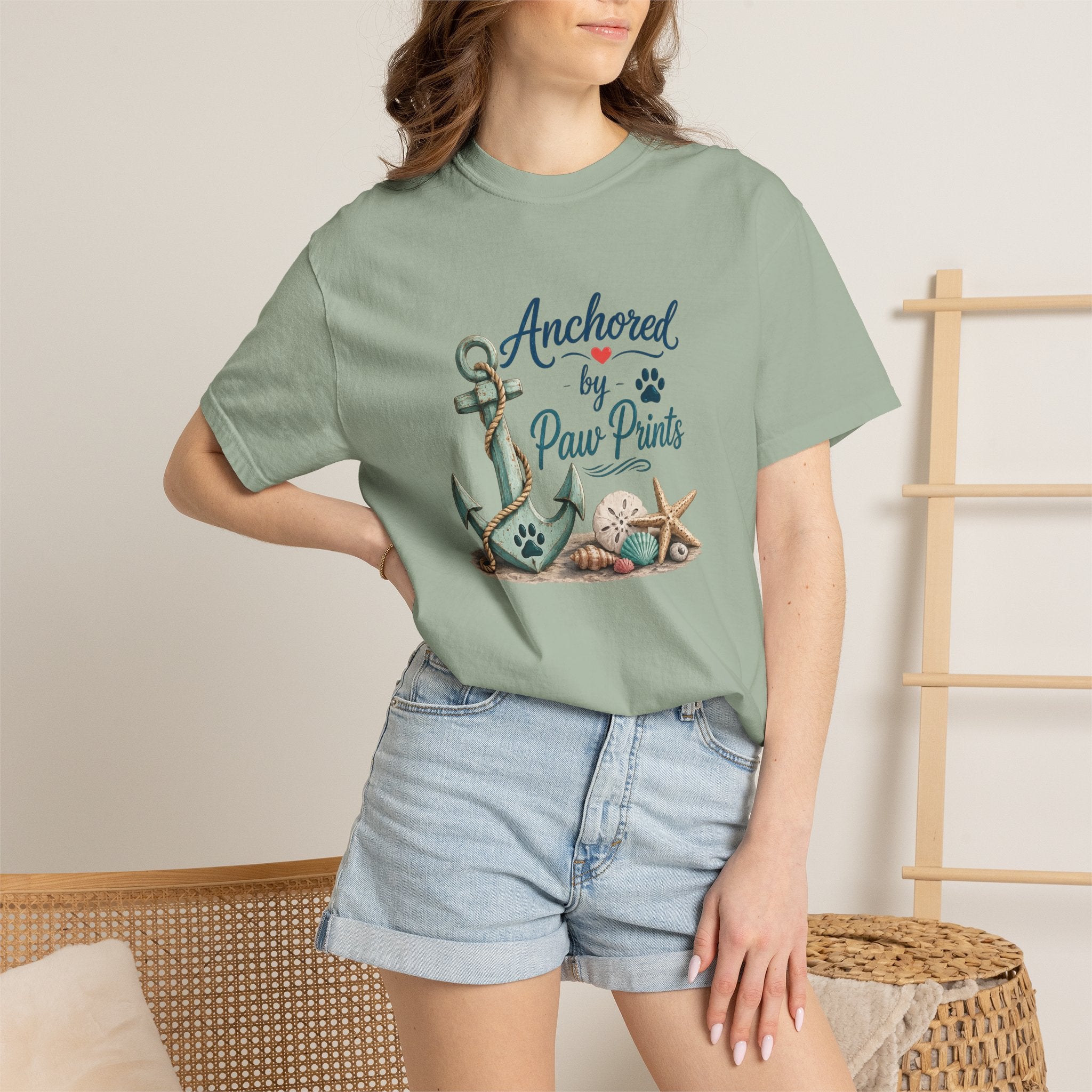 Anchored by Paw Prints  Unisex T-Shirt