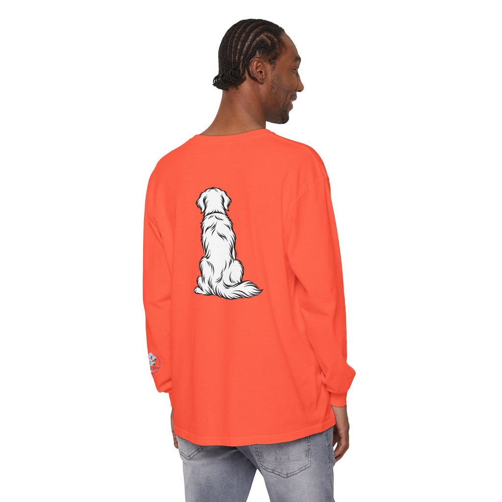 Golden Retriever Front & Back Unisex Long Sleeve Tee