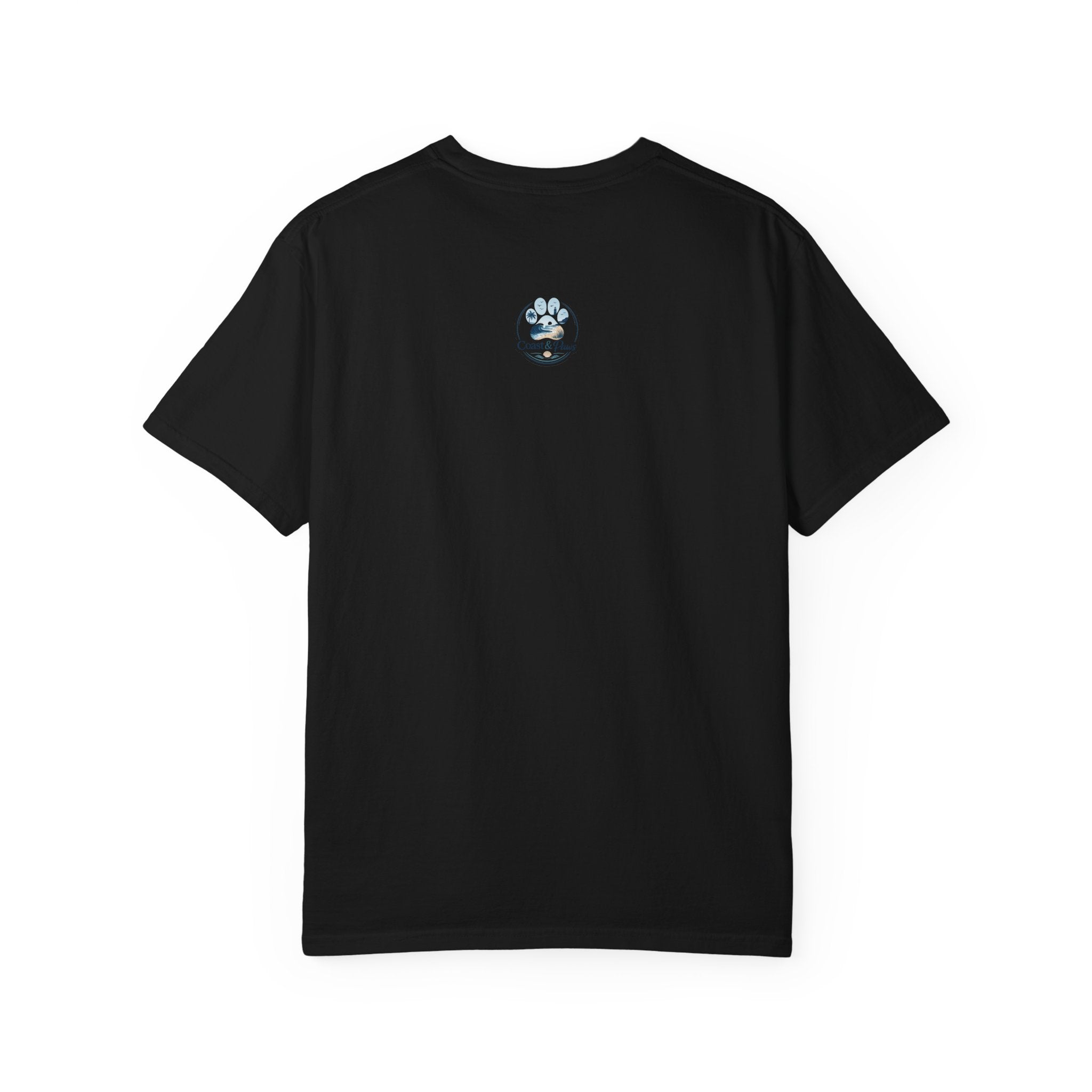 Sunset Paw Tee — Beach Wave Paw Print Unisex Comfort Colors T-Shirt
